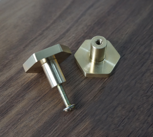 Boutons de tiroir hexagonaux en <span class=keywords><strong>laiton</strong></span> massif <span class=keywords><strong>bouton</strong></span> et traction d'armoire de meubles modernes pour cuisine chambre à coucher salle de bain commode armoire utilisation - Product Image 3