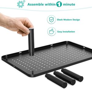 Computer Monitor Stand Riser für Schreibtisch <span class=keywords><strong>3</strong></span> Höhen verstellbarer Monitorst änder Riser Regal halter mit Kabel bändern Metall Anpassen - Product Image 3