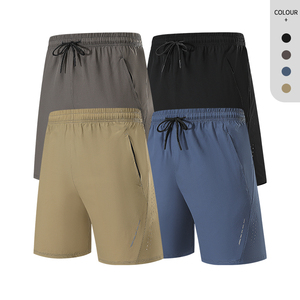 95% Nylon 5% Spandex Impresión reflectante en ambos lados Pantalones cortos deportivos casuales para hombres Pantalones cortos para correr - Product Image 5