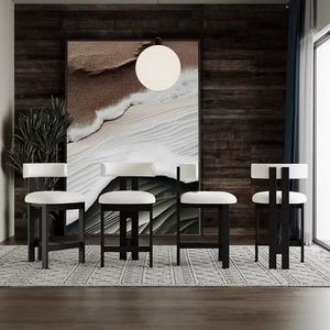 Taburete <span class=keywords><strong>de</strong></span> <span class=keywords><strong>Bar</strong></span> Moderno <span class=keywords><strong>de</strong></span> Madera Maciza con Tapicería <span class=keywords><strong>de</strong></span> Tela, Silla Alta para Hogar, <span class=keywords><strong>Bar</strong></span>, Hotel, Restaurante, Bistro, Cafetería ZN073 - Product Image 5