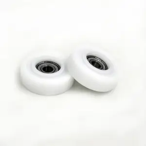 nylon roller pulley wheels BS60848-16 for sliding window and door size 8x50x16mm bearing rubber wheels