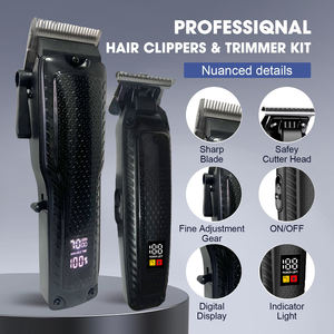 Trousse Professionnelle Sans Fil de <span class=keywords><strong>Tondeuse</strong></span> à <span class=keywords><strong>Cheveux</strong></span> et Barbe pour Hommes et Enfants, Kit de Toilettage avec Batterie – Idée Cadeau - Product Image 4