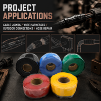 En Stock, Cinta Aislante de Silicona Retardante de Llama UL94-V0 de 10-40KV, Junta de Sellado para Gabinetes Eléctricos de Fábrica