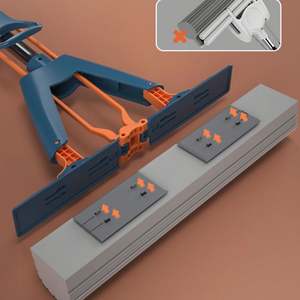 Engrosamiento y alargamiento de acero inoxidable, varilla de una pieza, 28cm, pegamento de algodón, fregona absorbente de agua, fregona para el suelo, coágulo grande para el hogar - Product Image 5