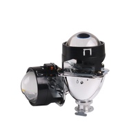 Sanvi Auto Phare Bi-Xénon à Lentille Projecteur H1, Lentille Bi-Xénon de Rétrofit 2,5 Pouces, Phare LED Motorisé, Amélioration de Phare Avant de Voiture