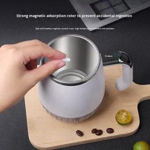 Intelligent Temperature Measurement Magnetic Automatic Stirring <strong>Electric</strong> Portable Coffee Milkshake Fitness Protein <strong>Shaker</strong> 316 - Product Image 4
