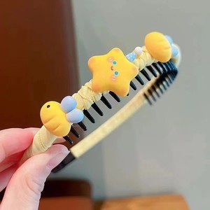 Bandeau antidérapant à dents de dessin animé mignon avec <span class=keywords><strong>pince</strong></span> à cheveux en plastique de haute qualité pour filles, ventes directes d'usine - Product Image 2