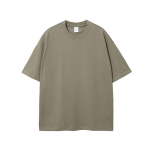 เสื้อยืดโอเวอร์ไซส์ถักผ้าฝ้าย100% ของผู้ชาย - Product Image 1