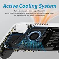 Untuk Konsol Game Genggam RG557 Desain Pendingin Otomatis Prosesor Dimensity 8300 Kelas Atas Android 14 Layar Sentuh Wi-Fi