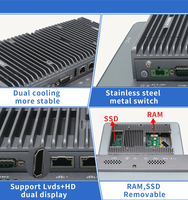 PC Layar Sentuh 15 Inci untuk Pemasangan di Dinding, Grafis UHD Terintegrasi, Quad Core J6413, Kit Komputer LCD Barebone Industrial