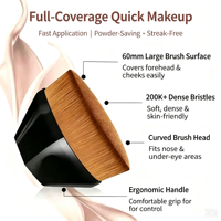55 #   Pinceau Fond de Teint Magic Petal, Pinceau Maquillage Sans Traces, Pinceau Non-Absorbant pour Fond de Teint et Poudre Libre, Outils Cosmétiques en Gros