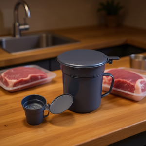 MNJ Carne Strainer Small Size With Lid For Meat Draining 6Pcs Set - Product Image 2