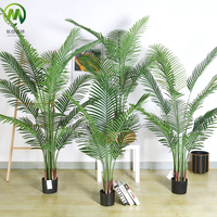 Plante artificielle de palmier Areca, palmier vert artificiel durable, plante en pot, bonsai réaliste, palmier pour décoration intérieure et extérieure