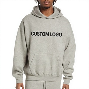 Men's Luxury Quality 100% Cotton Thick Heavy Weight Fleece Regular Fit Hip-hop Custom Pullover <b>Hoodie</b> Winter Digital <b>Plain</b> Dyed - Product Image 4