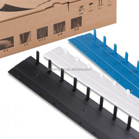 Peignes de reliure en plastique A4 de haute qualité à 10 trous, 3 mm, 5 mm, 10 mm, noirs, bleus, blancs, bandes de reliure, fournitures de reliure de bureau