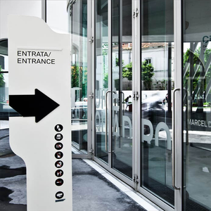 Señales de dirección de tráfico de guardia de emergencia innovadoras Identificación de carretera de flecha ambiental para empresas de automóviles Toutes únicos - Product Image 2