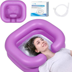 Lavabo de champú inflable de PVC, cuenco de lavado de <span class=keywords><strong>pelo</strong></span> plegable para ancianos postrados en cama, mujeres embarazadas, baño de cama portátil - Product Image 5
