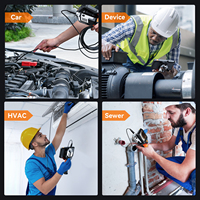 Vente en gros Full HD Inspection de tuyaux d'égout Caméra vidéo Outil de réparation Endoscope portable 2MP Écran de 5 pouces Endoscope industriel rigide de 8mm