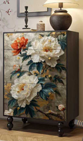 Commode vintage française, buffet d'hôtel, armoire de rangement murale pour chambre à coucher, commode à tiroirs pour la maison