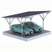 Offre Spéciale : Abri de Voiture Solaire Étanche en Aluminium pour Parking, avec Panneaux Photovoltaïques et Structure en Aluminium
