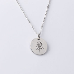 Bijoux personnalisés en acier inoxydable, collier en or avec pendentif en forme de <span class=keywords><strong>fleur</strong></span> fait à la main pour femmes - Product Image 4