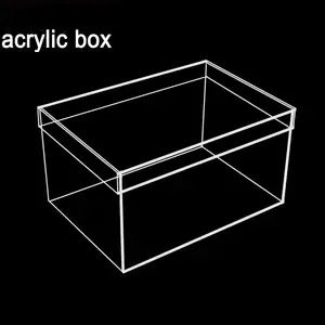 Акриловый чехол для дисплея, прозрачная акриловая коробка прозрачная пластиковая коробка квадратная коробка для хранения кубиков