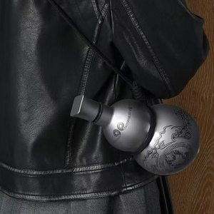 Wukong noir mythe <span class=keywords><strong>gourde</strong></span> en forme d'acier inoxydable isolé bouteille d'eau thermos sous vide flacon de sport avec sangle corde - Product Image 6