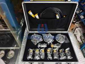 Outils de diagnostic d'excavatrice, manomètre hydraulique, 5 jauges, boîtier en acier inoxydable OEM, jauges de test de pression hydraulique - Product Image 3