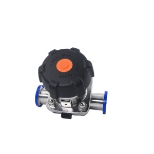 जल मीडिया के लिए उच्च गुणवत्ता 316 एल स्टेनलेस स्टील मैनुअल पावर सैनिटरी डायाफ्राम वाल्व - Product Image 3