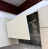 GAMSUNG Robinet d'armoires de cuisine modulable en acier inoxydable sur mesure Eco-Friendly Elegant Marble Laminate 3D Glass Design for Home