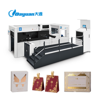 Machine de découpe à plat automatique Dayuan BHT 1060AT pour l'estampage à chaud de carton, emballages cosmétiques et boîtes, avec fonction de découpage et d'élimination des excédents