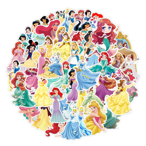 Colección de <span class=keywords><strong>Princesas</strong></span> de Dibujos Animados DSN, Papelería Creativa Móvil, Cuaderno, <span class=keywords><strong>Taza</strong></span> de Agua, Adhesivo Decorativo para Patineta - Product Image 5