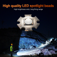 Lampe torche LED haute puissance longue portée Helius, rechargeable, haute luminosité, pour aventures en plein air, camping, randonnée