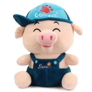 Su misura ragazzo pig peluche ripiene giocattoli bambola carino rotondo grasso animato modello di bambola