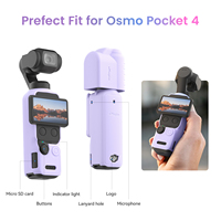 Housse de protection anti-rayures AMagisn en silicone multicolores pour caméra sportive DJI OSMO Pocket 4, accessoires