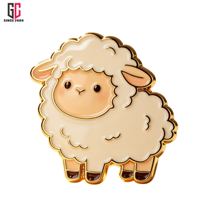 Broche en métal personnalisée d'usine (12 ans d'expérience) – Épingle de revers en forme d'animal pour sac à dos et vêtements – Adorable badge mouton pour enfants et amis – Idéal comme cadeau - Product Image 3