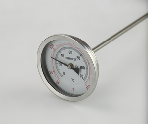 औद्योगिक पाइप उच्च तापमान ओवन bimetal थर्मामीटर तापमान गेज - Product Image 1