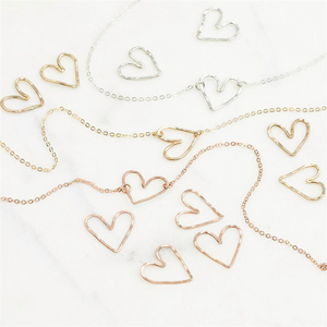 Collar ROXI de Plata S925, Estilo Coreano, Dulce, Hueco, con Forma de Corazón de Durazno Pequeño, Simple, para Clavícula, Regalos de San Valentín para Mujeres - Product Image 2