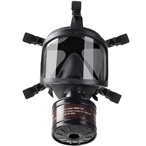 Full-<b>Face</b> Reusable Chemical Protective Respirator Replaceable Filters Two-Way Filter Mount Adjustable Nose Clip Eco-Friendly - Product Image 4