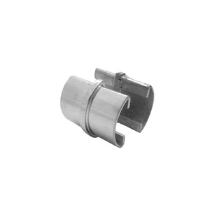 Connecteur de tube de <span class=keywords><strong>fente</strong></span> de 2 manières de tube de canal en verre d'acier inoxydable de conception moderne pour des applications de villa - Product Image 1