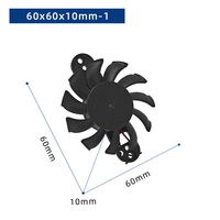 Kipas Pendingin Udara 12v DC Tanpa Bingkai Tahan Air dengan Baling-Baling Plastik 60x60x10mm Dual Ball Bearing Ip68 untuk Pengisian Daya EV