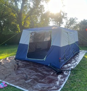 Usine Personnalisable Portable Camping En Plein Air Gonflable Air Tente Imperméable Coupe-Vent 6-10 Personne Tente Gonflable pour la famille
