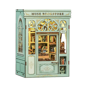 CuteBee - Mini Librería en Miniatura, Modelo de Madera para Armar, Regalo para Jóvenes - Product Image 1