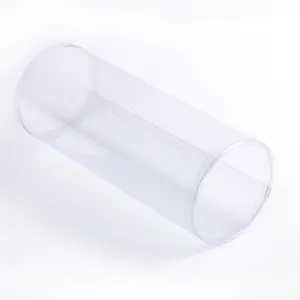 Transparent Custom Packaging Box Small PET Clear Plastic Cylinder Container