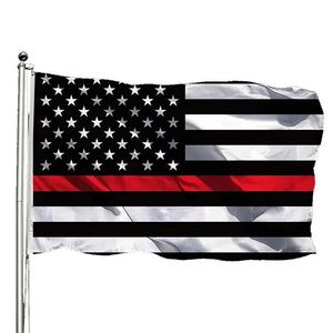 Vente en gros de lignes minces de 90x150cm, impression personnalisée, drapeau USA de 3x5 pieds avec œillets en laiton - Product Image 2