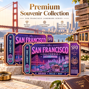 Barra de Cobre Fino 999 de 5 oz con Estampado de <span class=keywords><strong>San</strong></span> <span class=keywords><strong>Francisco</strong></span>, Relieve 3D, Efecto UV, Arte de la Puerta del Oro - Product Image 2