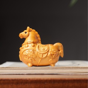 Caballo Tallado <span class=keywords><strong>de</strong></span> la Suerte, Estilo Nacional, Adorno para Mesa <span class=keywords><strong>de</strong></span> Té y Colgante para Árbol <span class=keywords><strong>de</strong></span> Navidad - Product Image 5