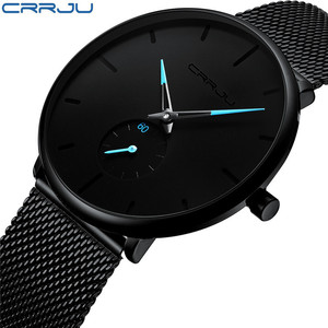 New CRRJU 2150 Fashion Gold Men Watch Top Luxury New minimalista <span class=keywords><strong>orologio</strong></span> al quarzo ultrasottile <span class=keywords><strong>orologio</strong></span> impermeabile Relogio Masculino - Product Image 4