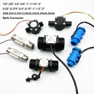 DN15 DN20 sensore di flusso dell'elemento di plastica Hall magnetico misuratore di portata dell'acqua uscita di impulso da 1 a 60 LPM - Product Image 6