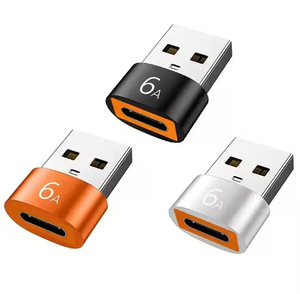 Adattatore OTG da USB-C femmina a USB maschio 6A per ricarica rapida e trasferimento dati, <span class=keywords><strong>convertitore</strong></span> di alimentazione per chiavette USB e telefoni cellulari - Product Image 2